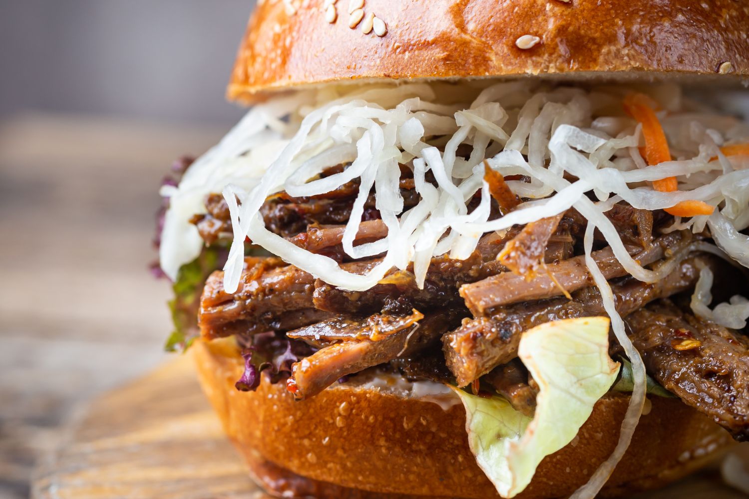 Pulled Beef Burger